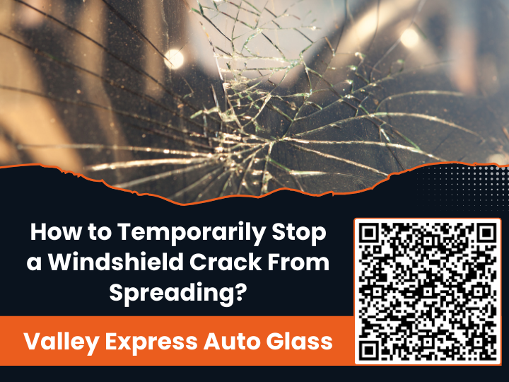 How to Temporarily Stop a Windshield Crack From Spreading